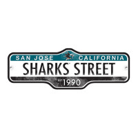 SAN JOSE SHARKS STREET SIGN